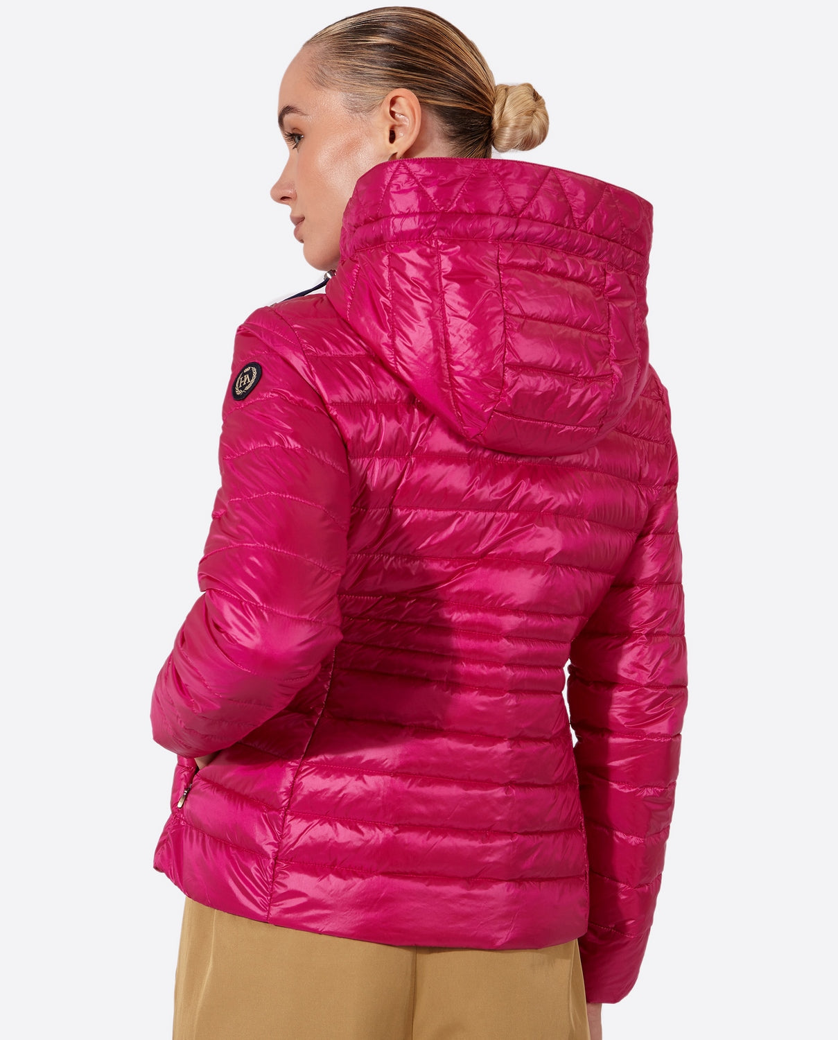 Women's short down jacket HALLEY Cardinal Pink-Jacket-Henry Arroway-XS-Cardinal Pink-Urbanheer