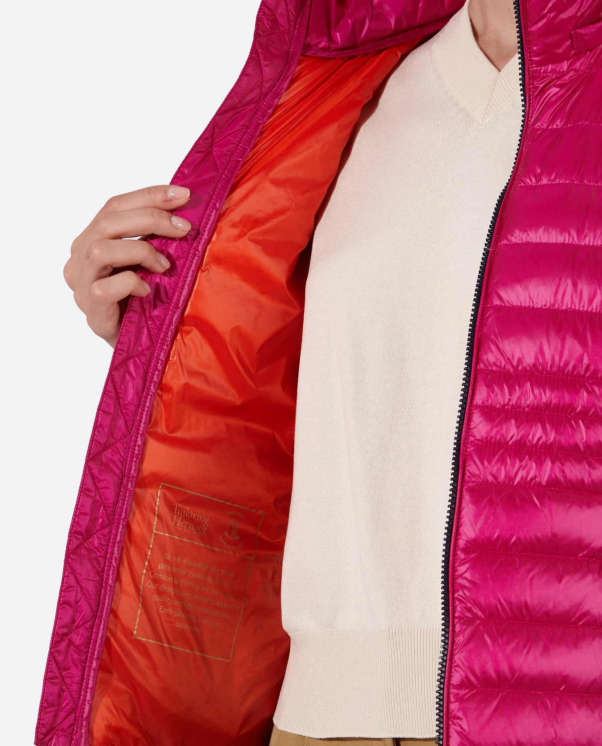 Women's short down jacket HALLEY Cardinal Pink-Jacket-Henry Arroway-XS-Cardinal Pink-Urbanheer