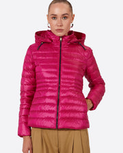 Women's short down jacket HALLEY Cardinal Pink-Jacket-Henry Arroway-XS-Cardinal Pink-Urbanheer
