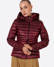 Women's short down jacket HALLEY Dark Purple-Jacket-Henry Arroway-XS-Dark Purple-Urbanheer