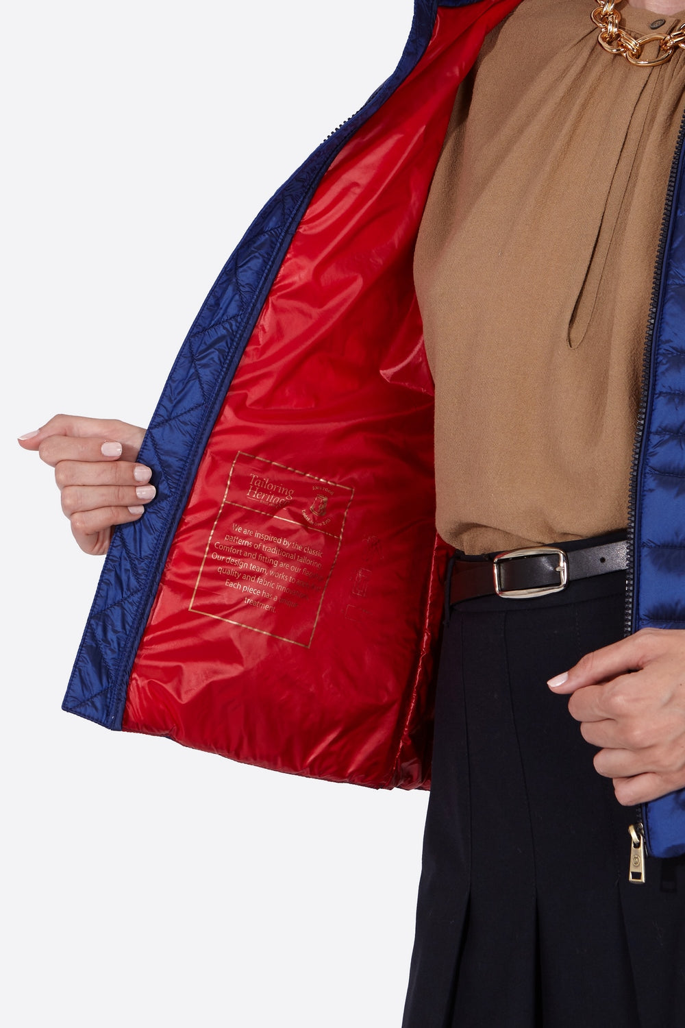 Women's short down jacket HALLEY Klein Blue-Jacket-Henry Arroway-XS-Klein Blue-Urbanheer