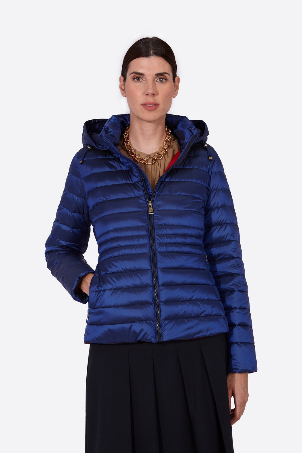 Women's short down jacket HALLEY Klein Blue-Jacket-Henry Arroway-XS-Klein Blue-Urbanheer