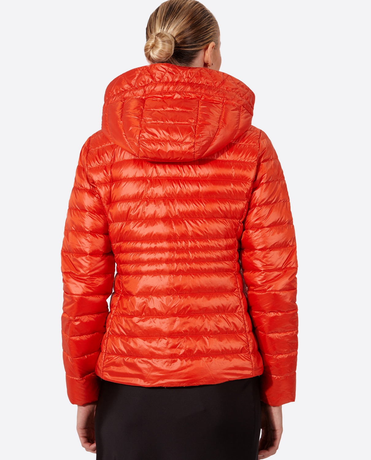 Women's short down jacket HALLEY Orange-Jacket-Henry Arroway-XS-Orange-Urbanheer