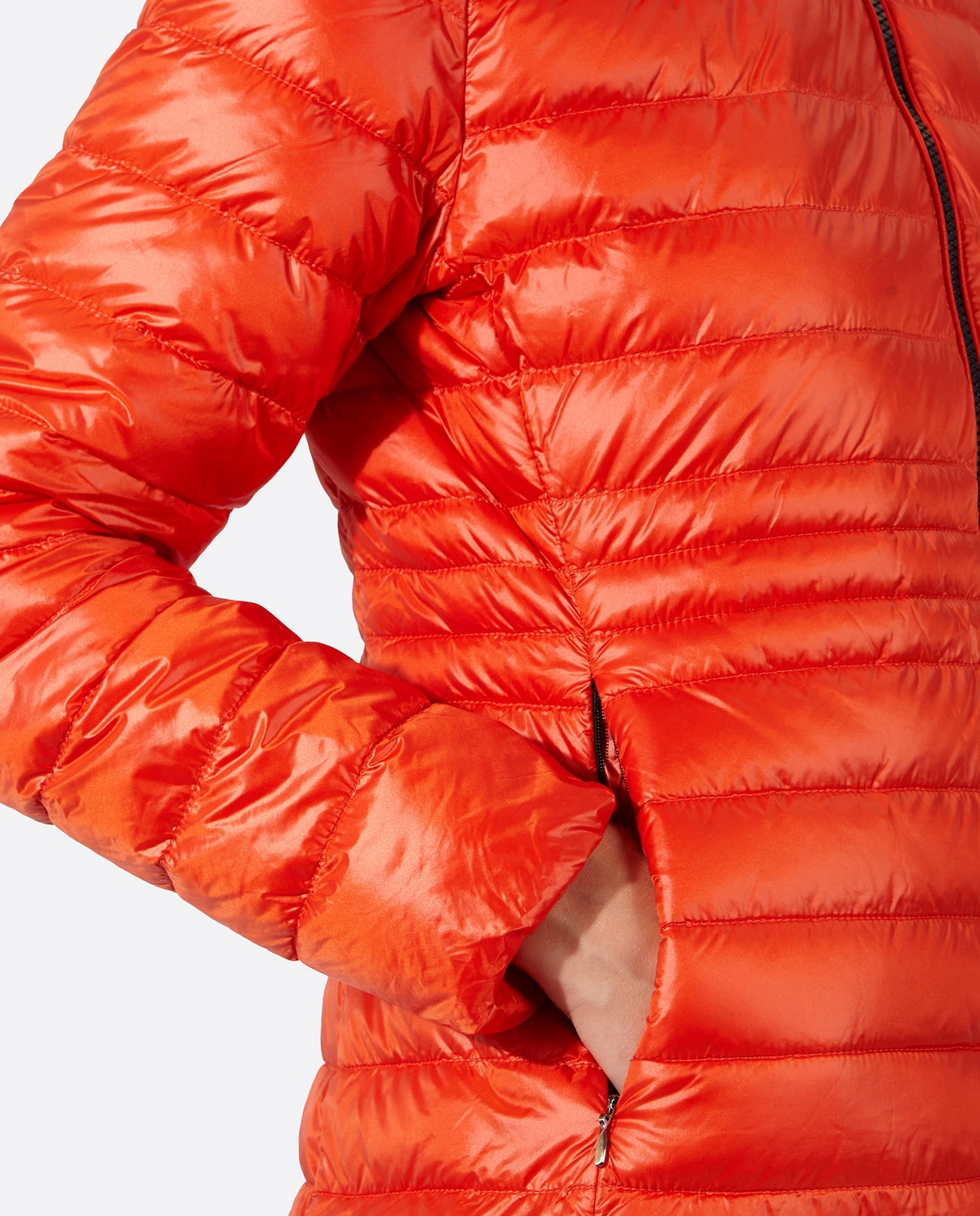 Women's short down jacket HALLEY Orange-Jacket-Henry Arroway-XS-Orange-Urbanheer