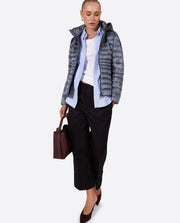 Women's short down jacket HALLEY STEEL BLUE-Jacket-Henry Arroway-XS-Steel Blue-Urbanheer