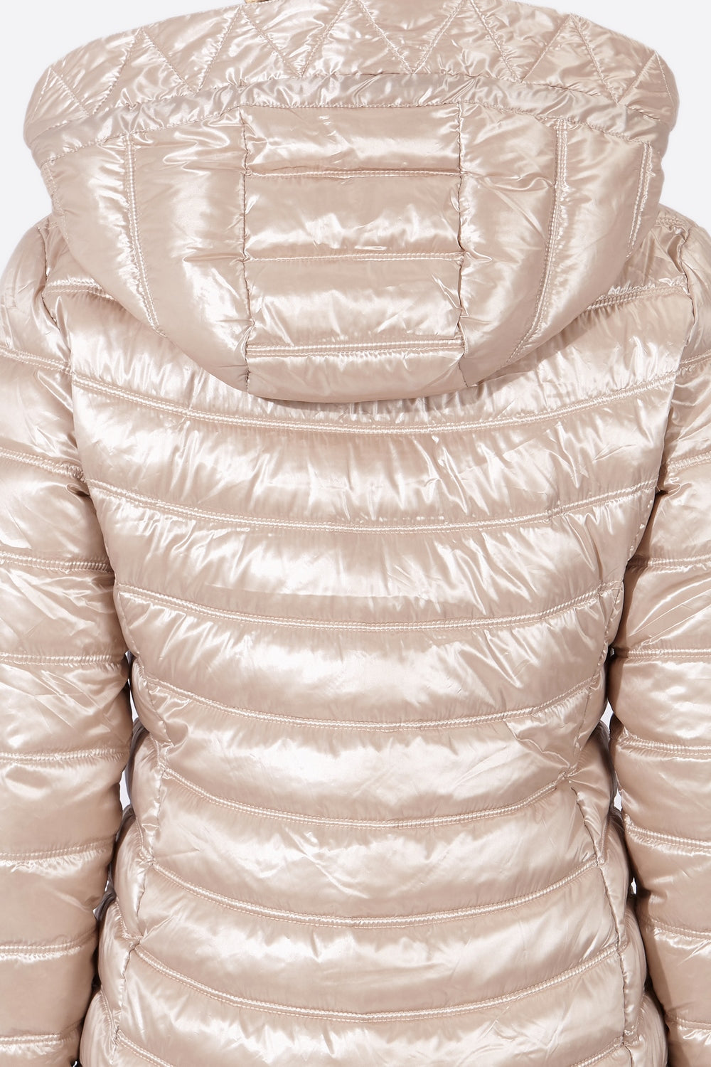 Women's short down jacket ROSALIA Champagne-Jacket-Henry Arroway-XS-Champagne-Urbanheer