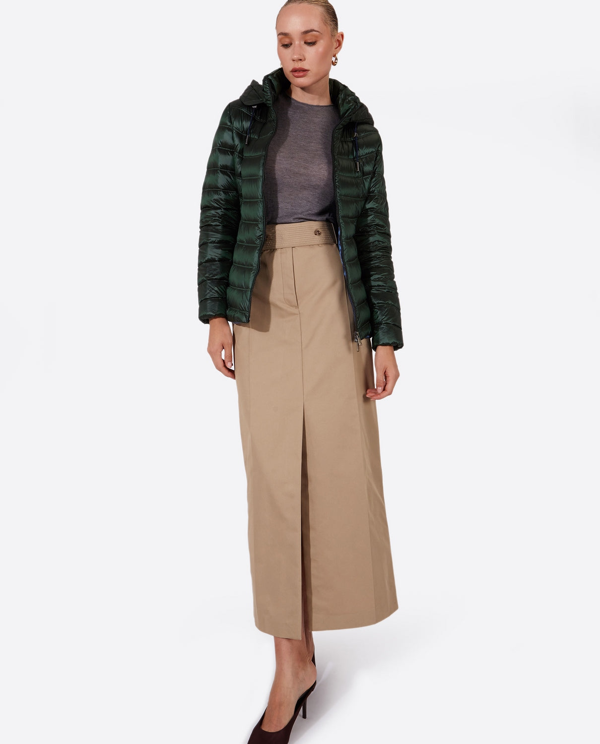 Women's short down jacket ROSALIA-Jacket-Henry Arroway-XS-Black/c-Urbanheer