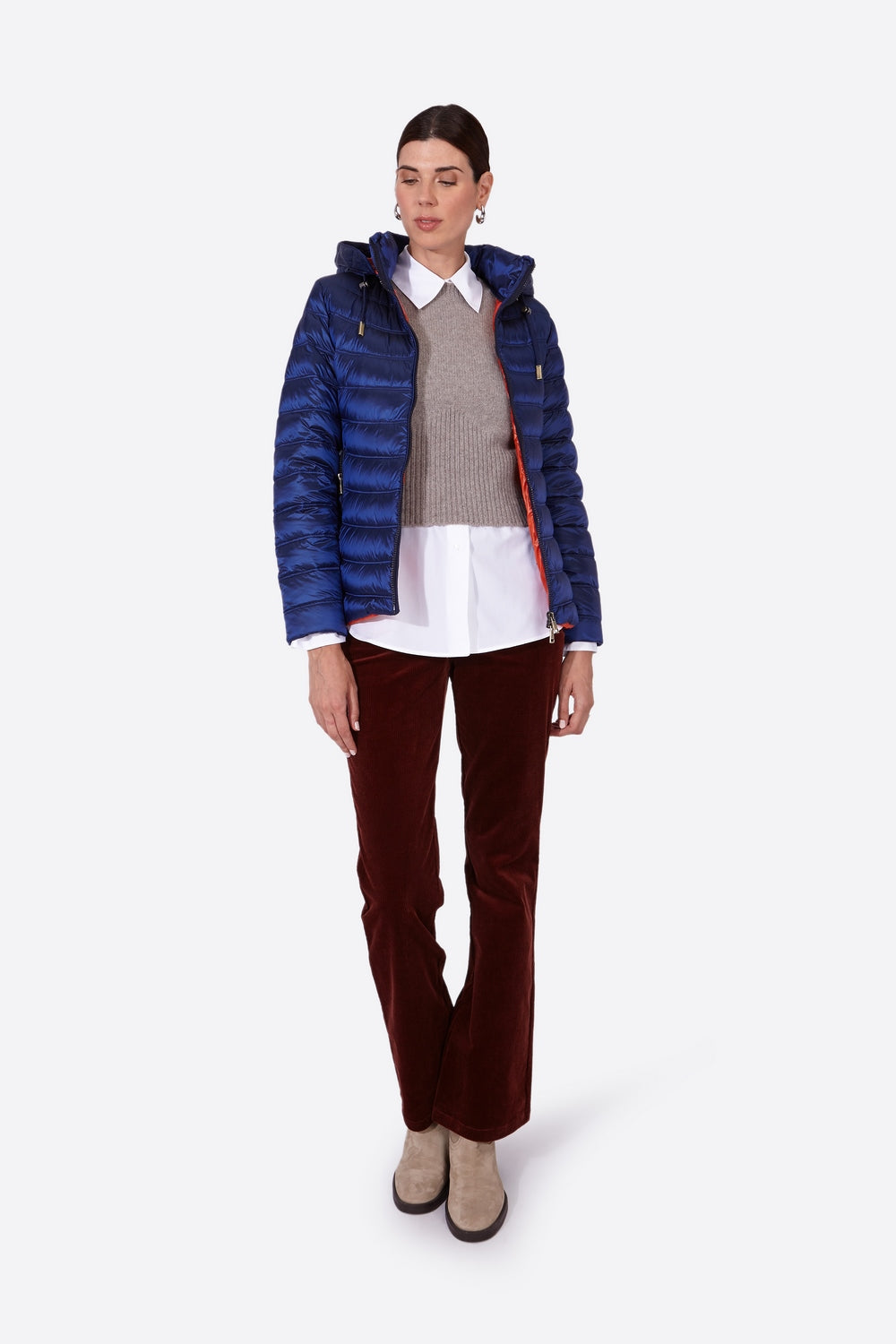 Women's short down jacket ROSALIA Klein Blue-Jacket-Henry Arroway-XS-Klein Blue-Urbanheer