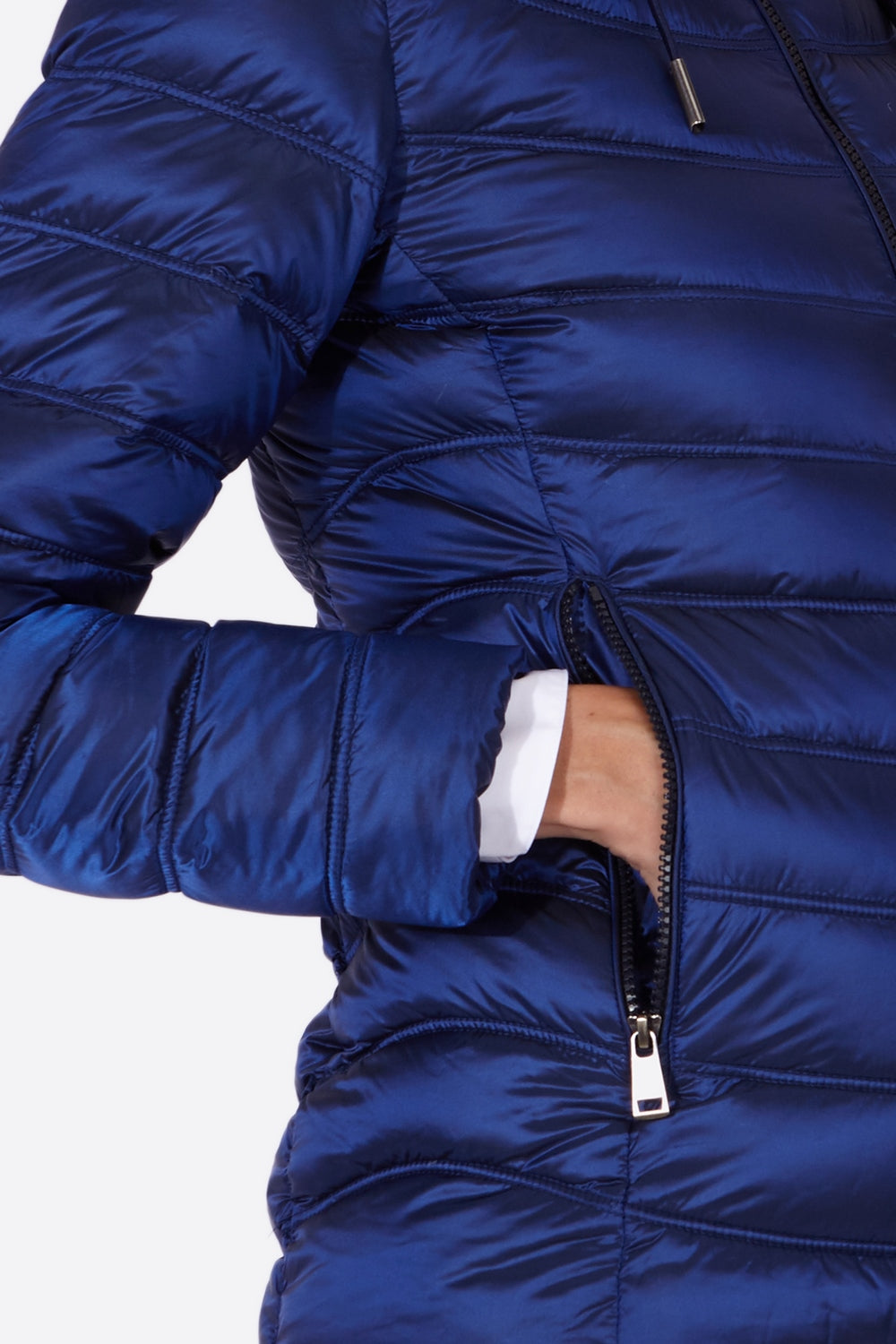 Women's short down jacket ROSALIA Klein Blue-Jacket-Henry Arroway-XS-Klein Blue-Urbanheer
