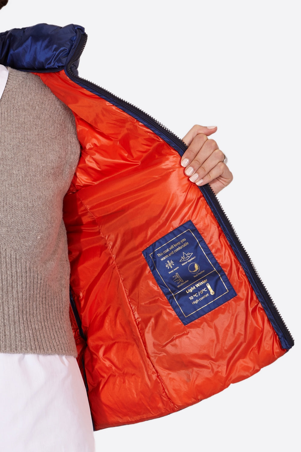 Women's short down jacket ROSALIA Klein Blue-Jacket-Henry Arroway-XS-Klein Blue-Urbanheer