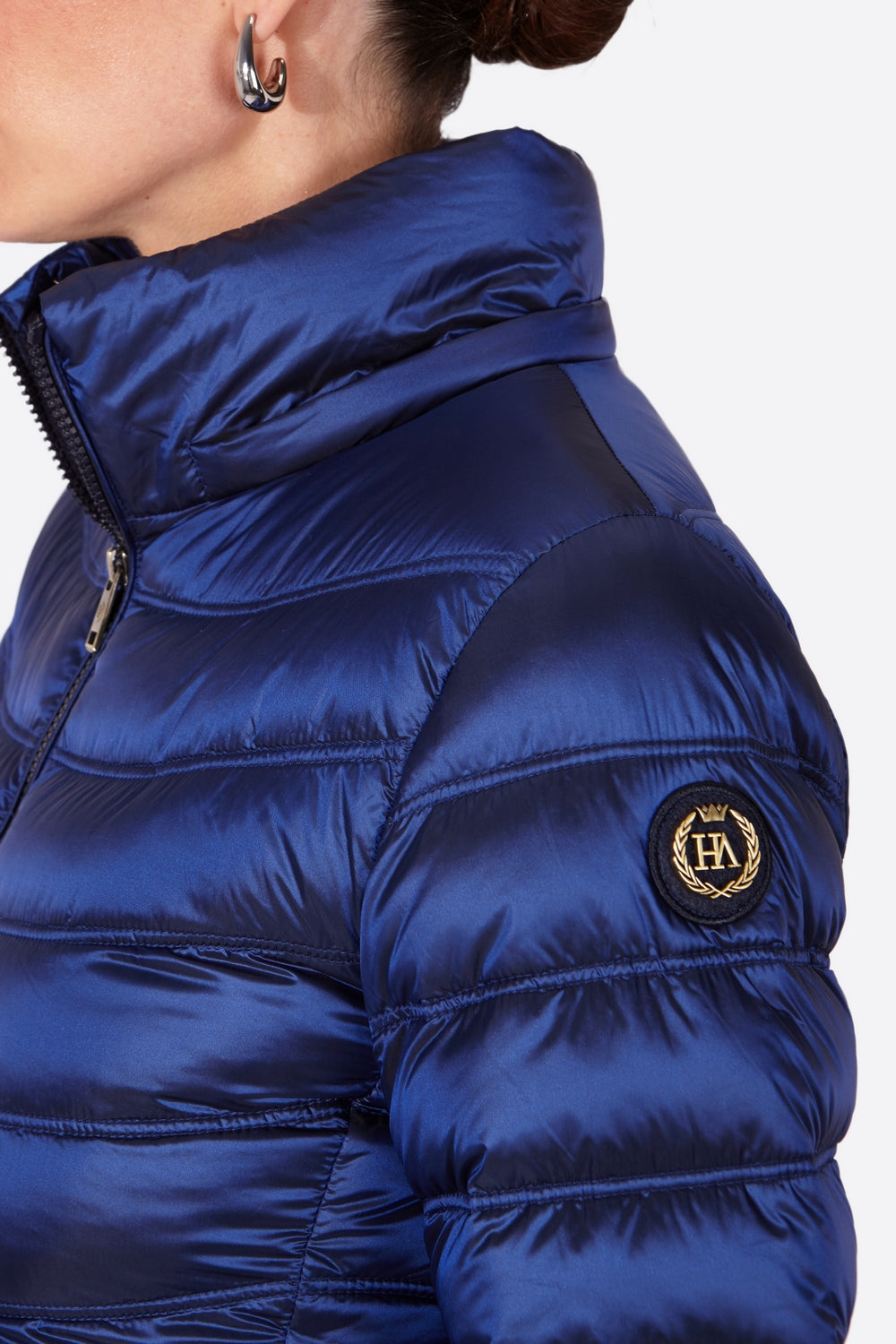 Women's short down jacket ROSALIA Klein Blue-Jacket-Henry Arroway-XS-Klein Blue-Urbanheer