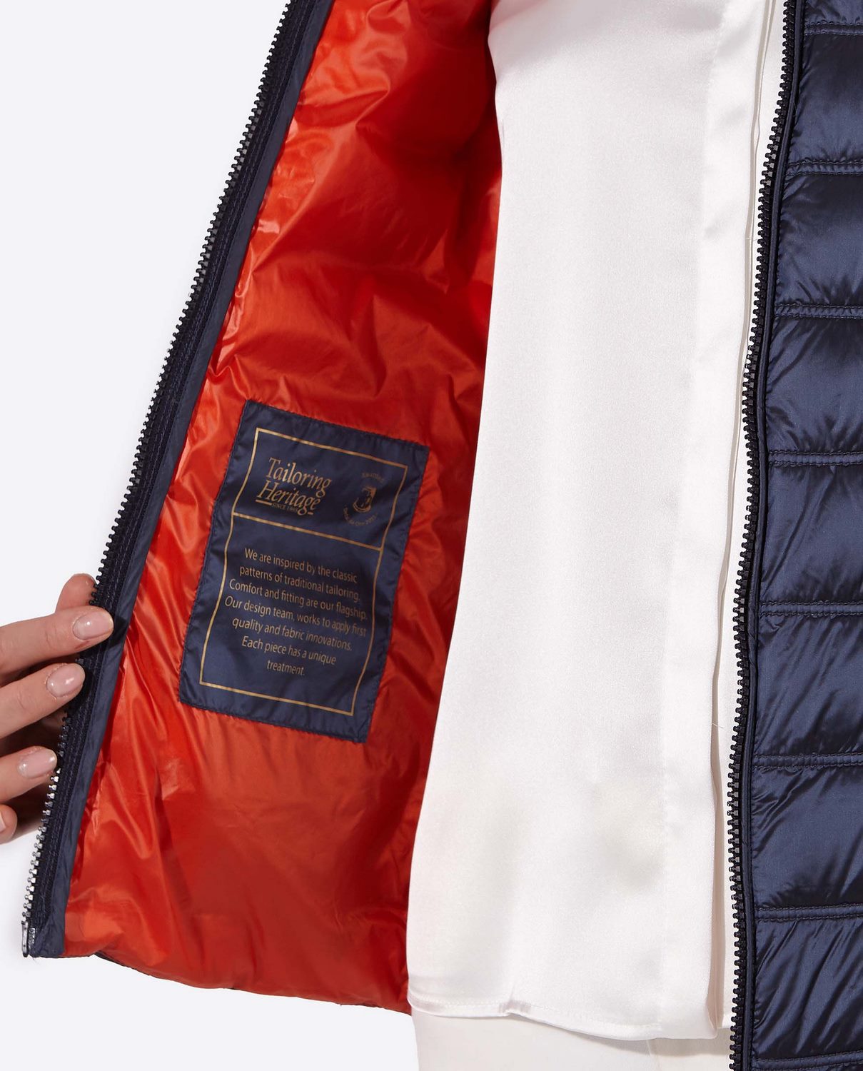 Women's short down jacket ROSALIA Navy-Jacket-Henry Arroway-XS-Navy-Urbanheer