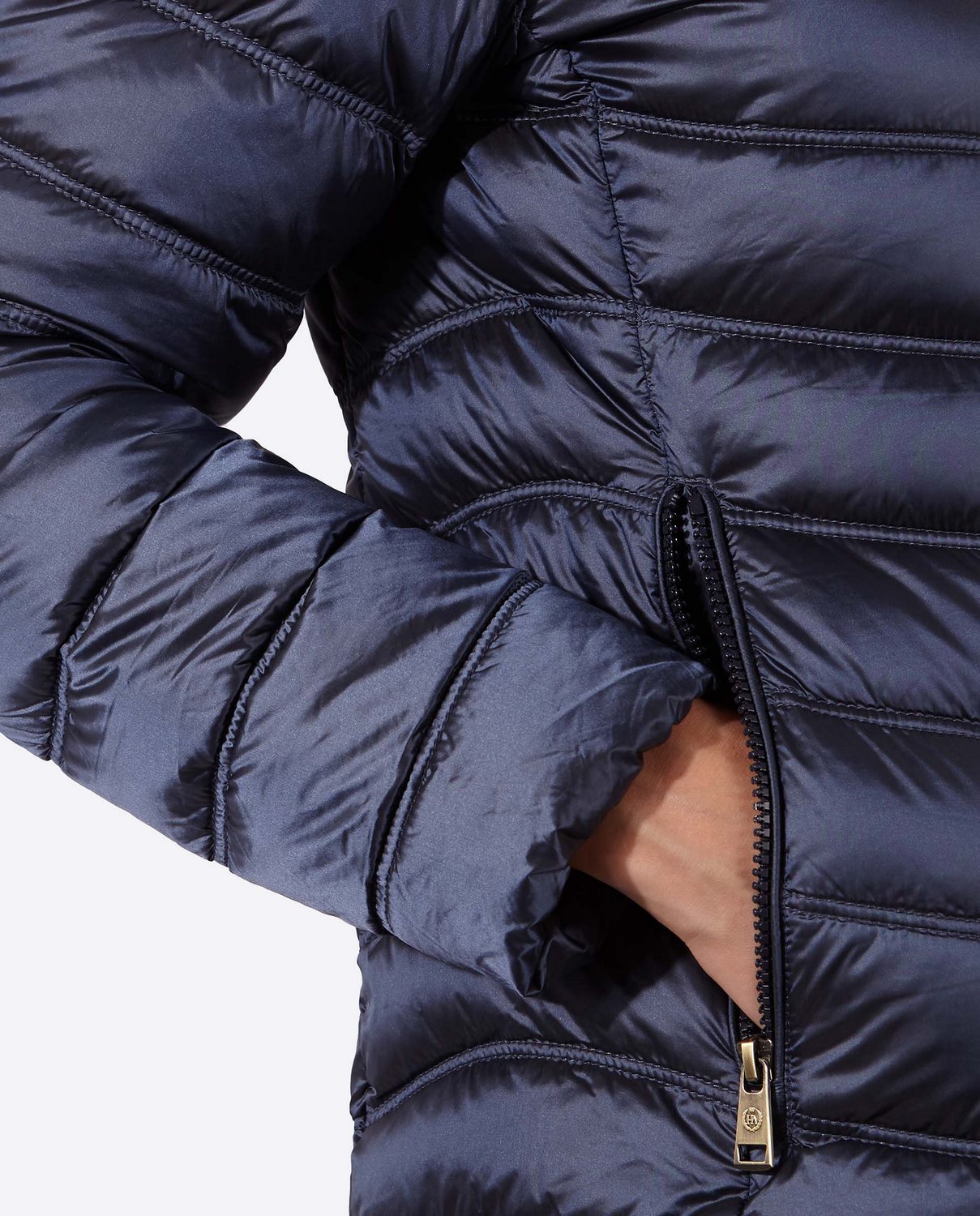 Women's short down jacket ROSALIA Navy-Jacket-Henry Arroway-XS-Navy-Urbanheer