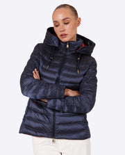 Women's short down jacket ROSALIA Navy-Jacket-Henry Arroway-XS-Navy-Urbanheer