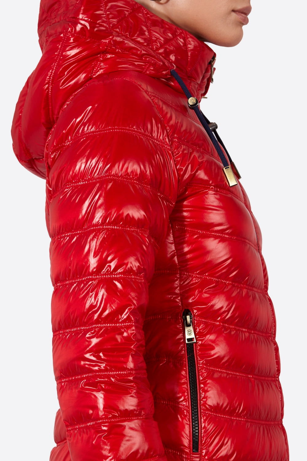 Women's short down jacket ROSALIA Red/c-Jacket-Henry Arroway-XS-Red/c-Urbanheer