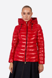 Women's short down jacket ROSALIA Red/c-Jacket-Henry Arroway-XS-Red/c-Urbanheer