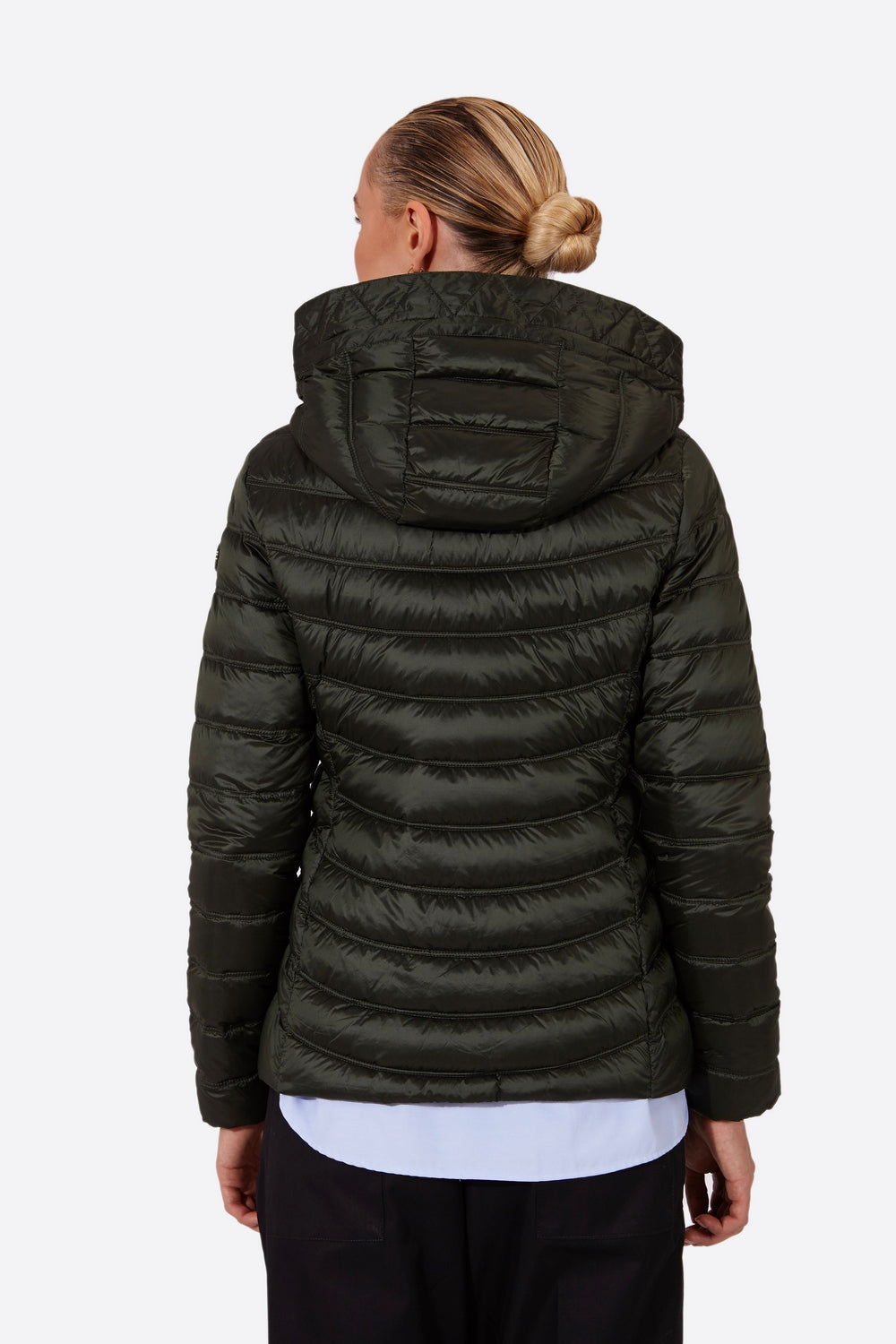 Women's short down jacket ROSALIA Royal Green-Jacket-Henry Arroway-XS-Royal Green-Urbanheer