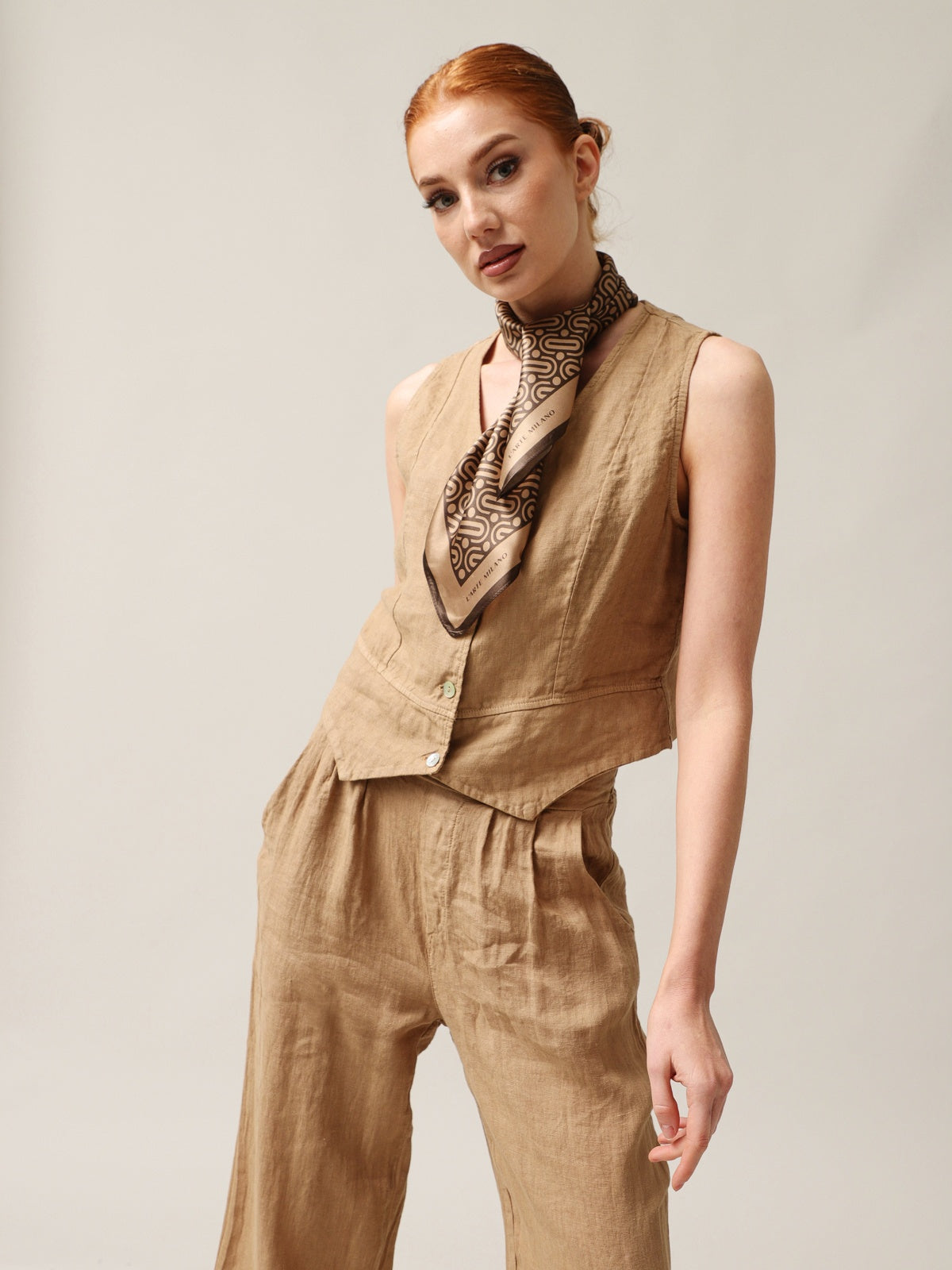 Women's vest, Capsule Collection, 100% linen-0