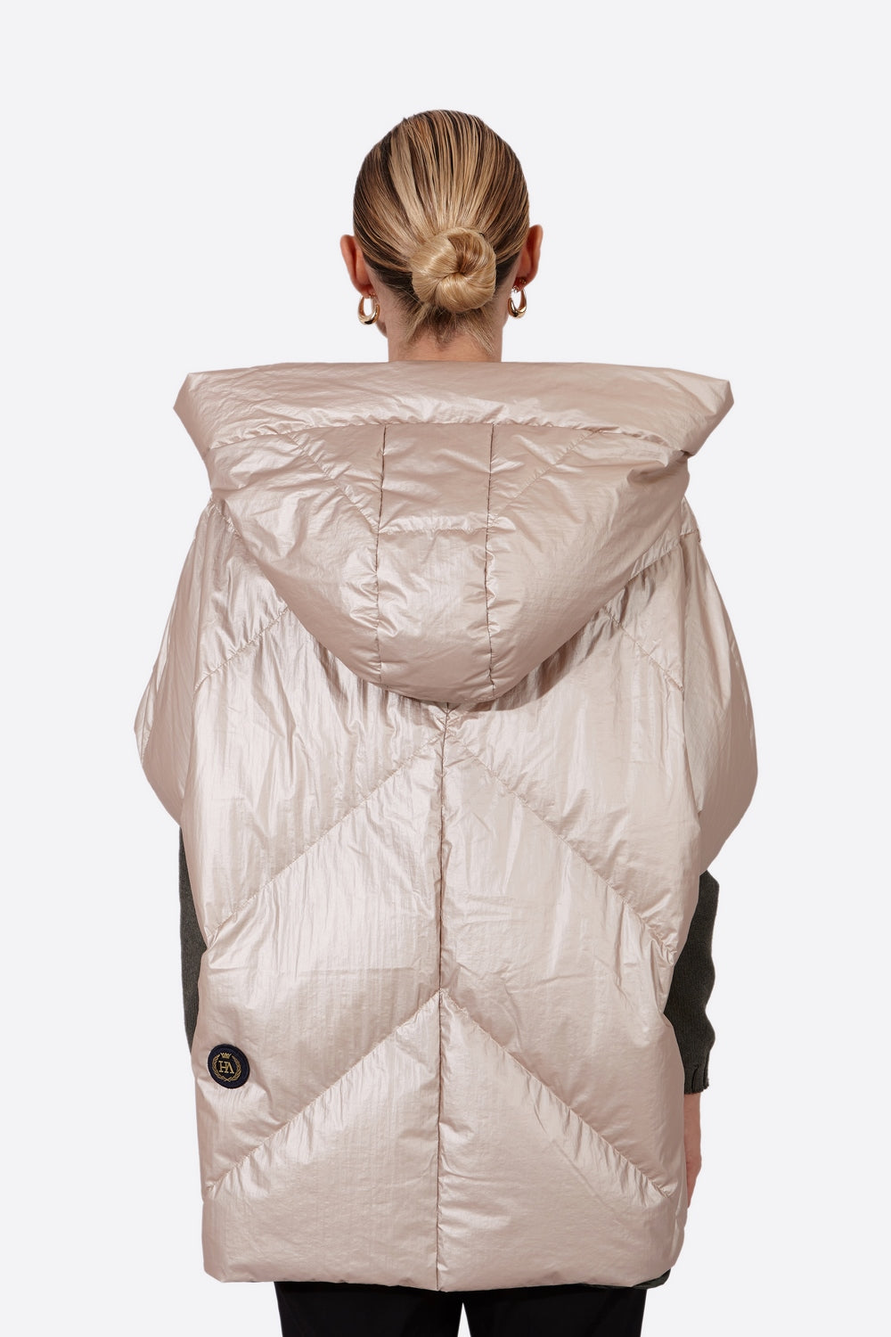 Women's water-repellent cape RYE-Jacket-Henry Arroway-S-Champagne-Urbanheer