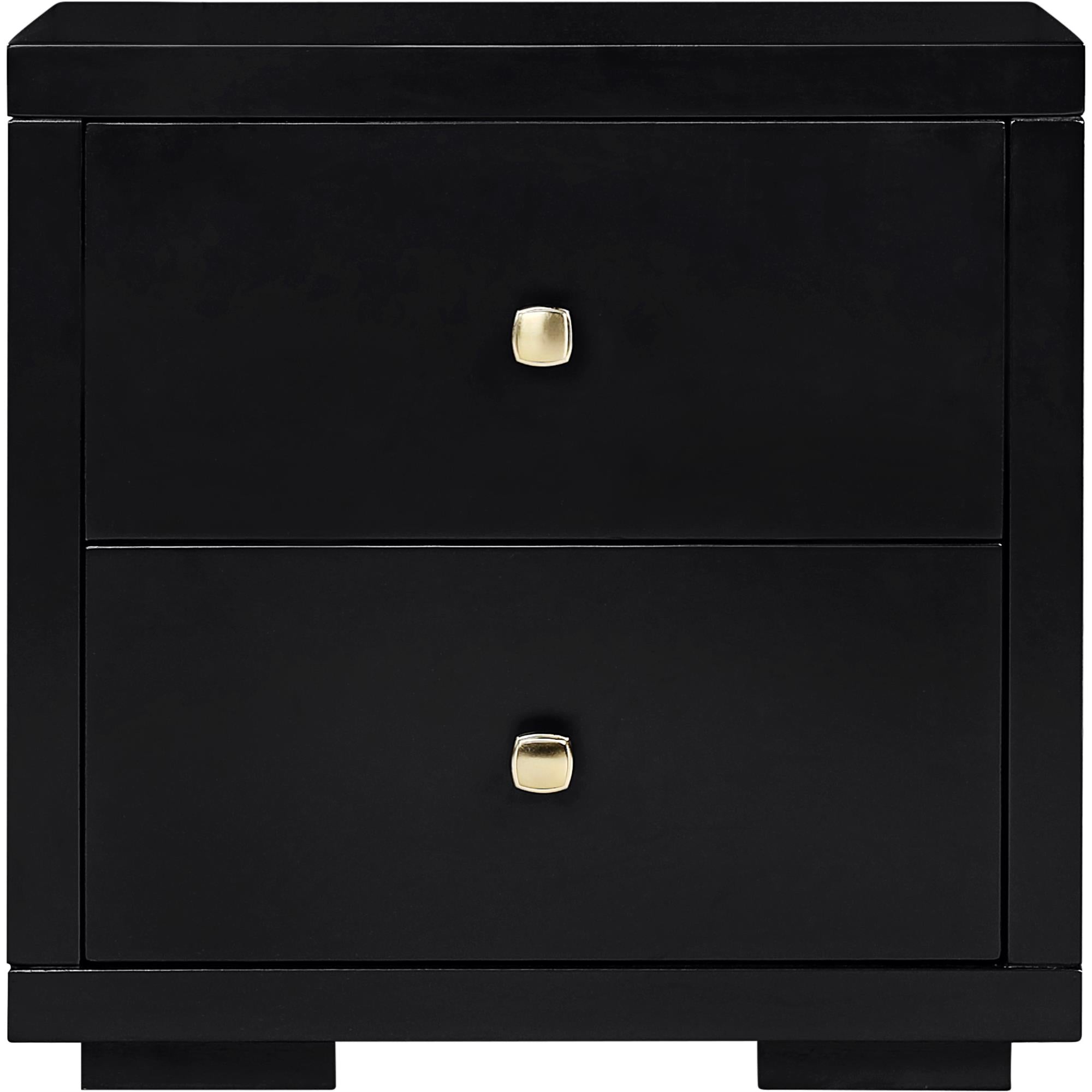 Wood Nightstand-Beds-Camden Isle-Black-Urbanheer