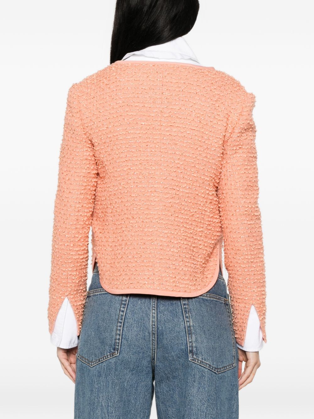 Wool Blend Button-Up Jacket for Comfort