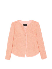 Wool Blend Button-Up Jacket for Comfort