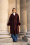 Wool-Blend Coat with Removable Faux-Fur Cuffs