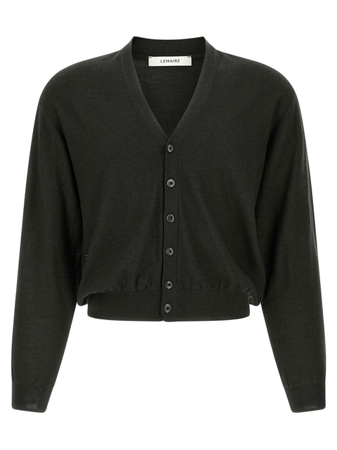 Wool Blend Twisted Knit Cardigan for Comfort
