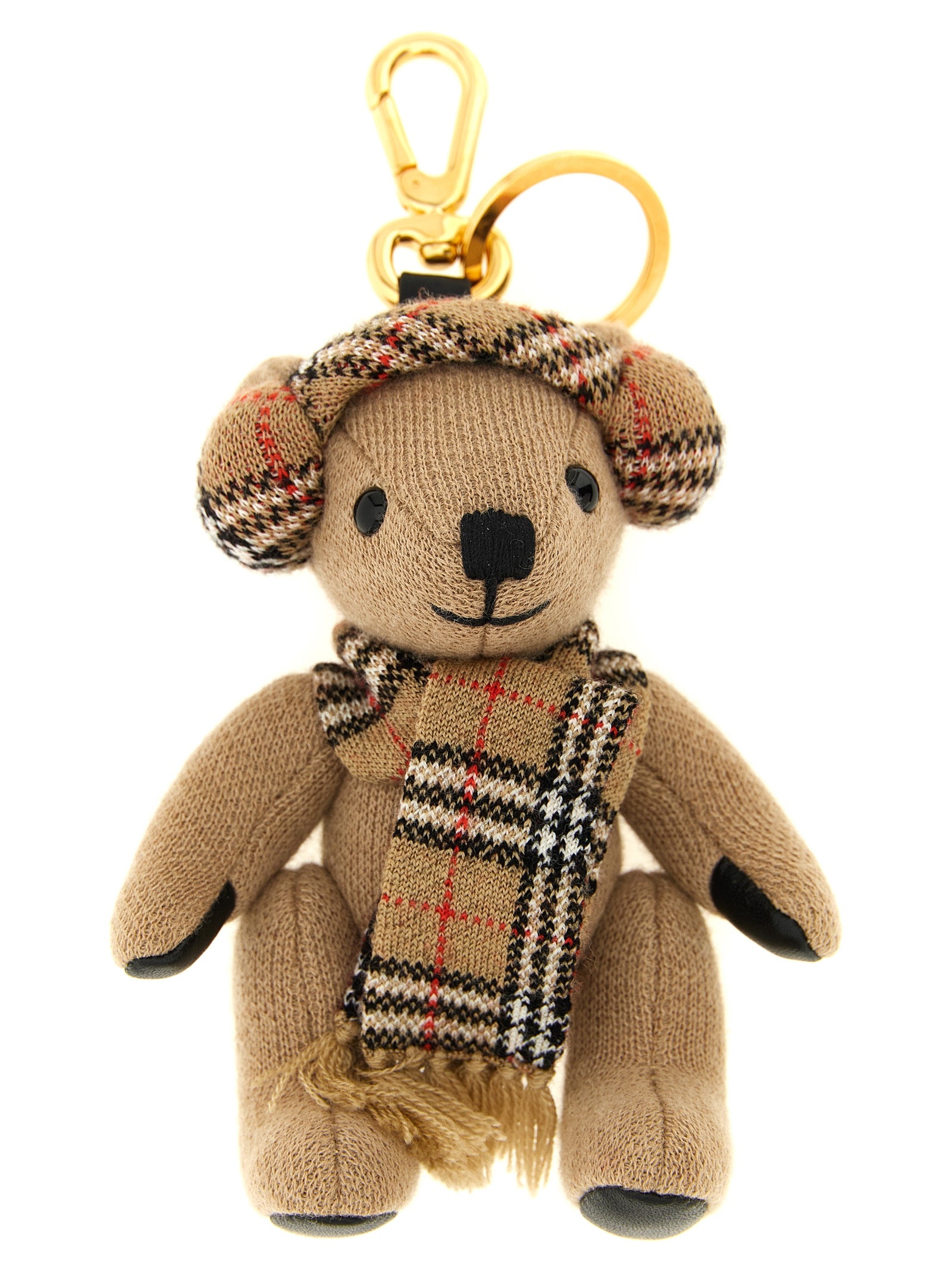 Wool Cashmere Keyring with Snap Hook