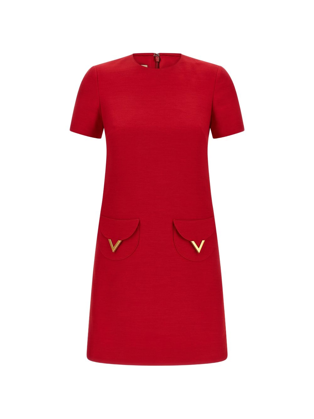 Wool Silk Crew Neck Dress for Comfort
