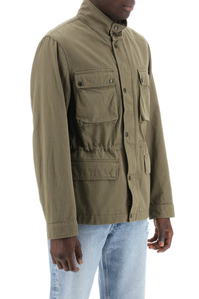 Woolrich "field jacket in cotton and linen blend"-men > clothing > jackets > casual jackets-Woolrich-Urbanheer