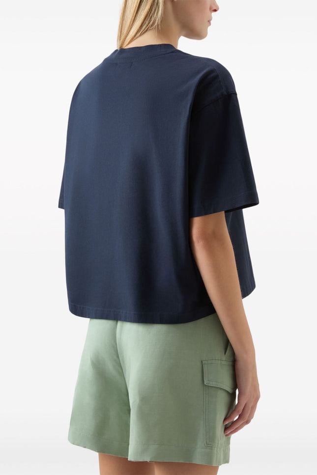 Woolrich T-shirts and Polos Blue-women > clothing > topwear-Woolrich-Urbanheer