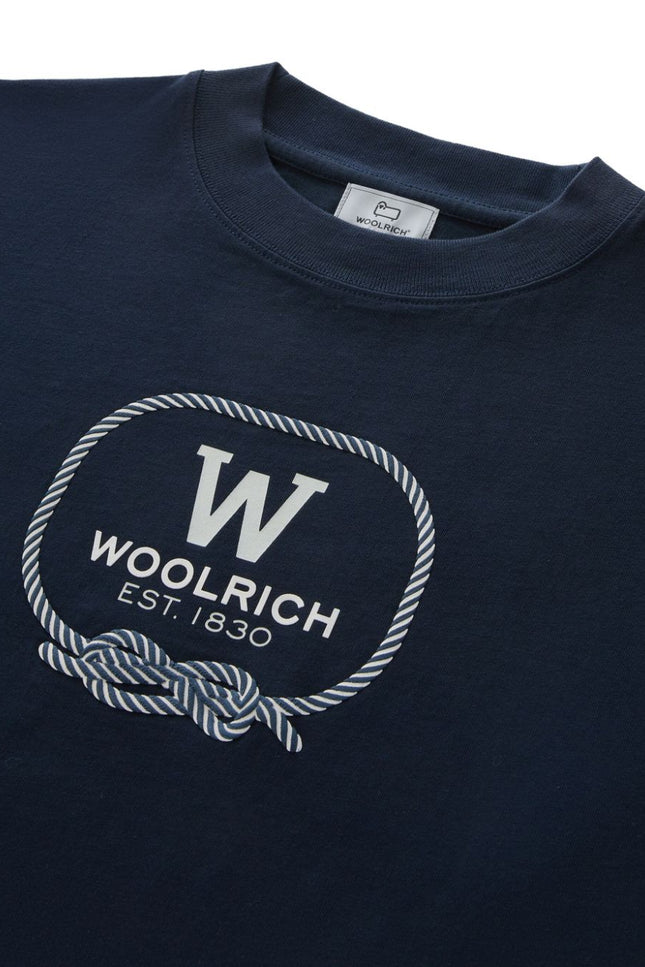 Woolrich T-shirts and Polos Blue-women > clothing > topwear-Woolrich-Urbanheer