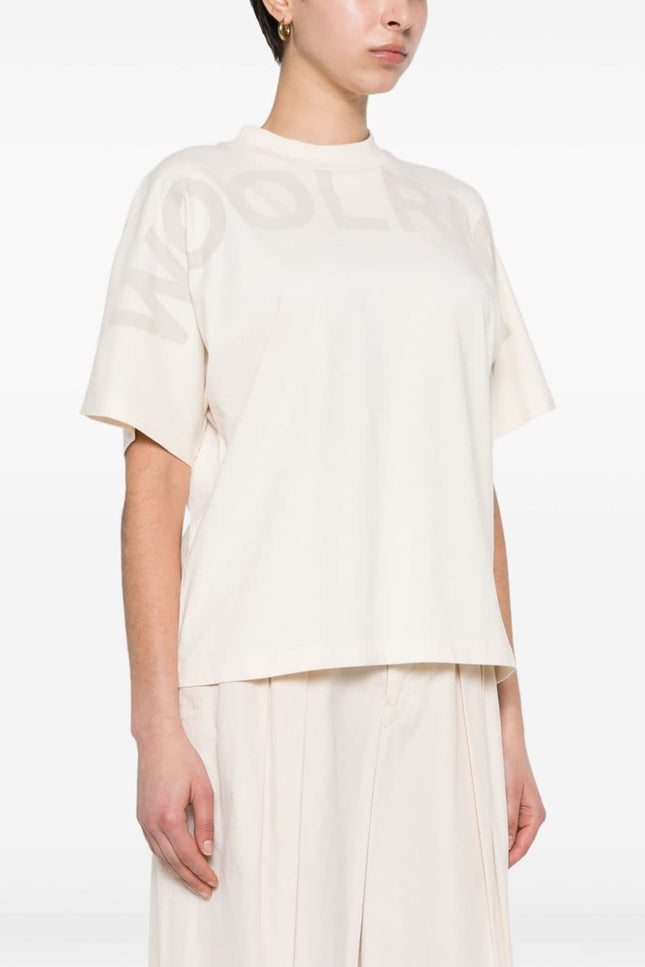 Woolrich T-shirts and Polos White-women > clothing > topwear-Woolrich-Urbanheer