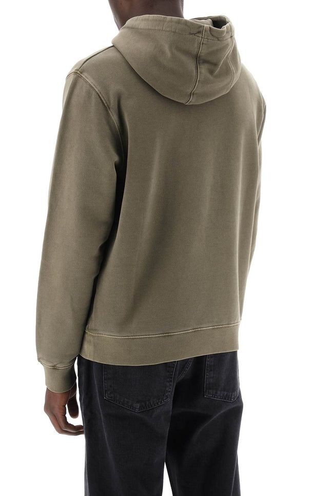Woolrich vintage-look hoodie with logo print and-men > clothing > t-shirts and sweatshirts > sweatshirts-Woolrich-Urbanheer