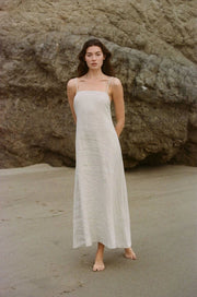 Woven 100% Linen Maxi Dress Linen-Dress-a.ren-S-Linen-Urbanheer