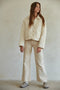 Woven Cotton Quilted Jacket-Jacket-By Together-S-Cream-Urbanheer