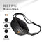 Woven Leather Belt Bag For Women-Belt bags-Hides-11 x 3.5 x 6 in (27.9 x 8.9 x 15.2 cm)-Black - Black Lining-Urbanheer