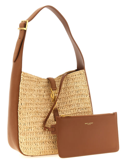 Woven Raffia Leather Summer Shoulder Bag