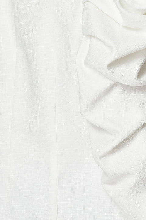 Woven Solid Textured 3/4 Sleeve Power Shoulder Jacket-Jacket-BIGHIT Fashion-S-Urbanheer