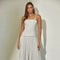 Woven Stretch Midi Dress with Pleated Skirt