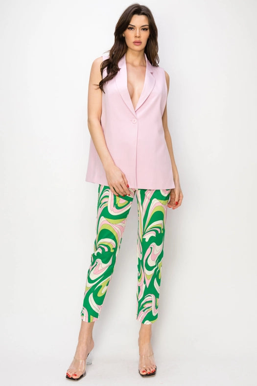 Wrap Collared Sleeveless Vest PINK-Vest-One n' More Inc.-S-PINK-Urbanheer