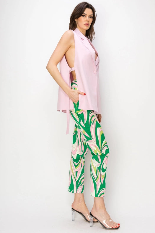 Wrap Collared Sleeveless Vest PINK-Vest-One n' More Inc.-S-PINK-Urbanheer