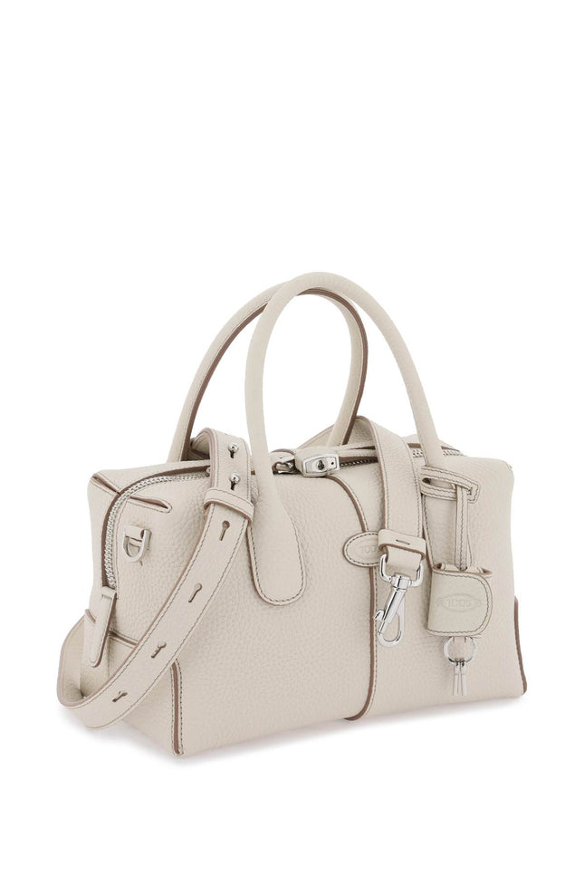 Tod'S Grained Leather Bowling Bag-Bag-TOD'S-os-White-Urbanheer