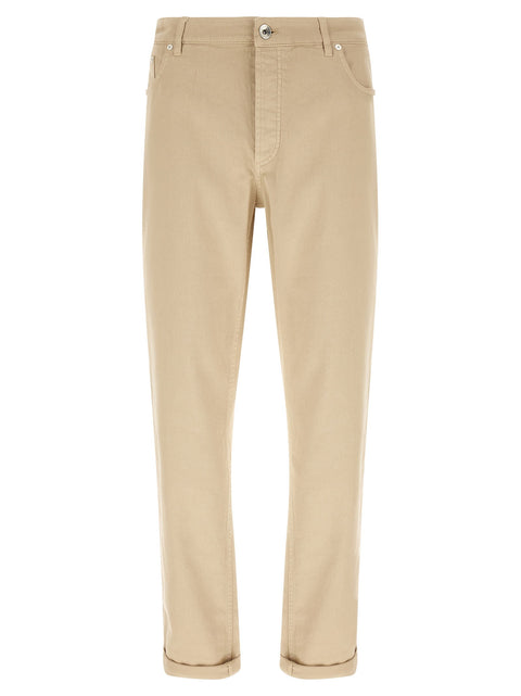 Brunello Cucinelli Coat Of Arms Embroidery Jeans