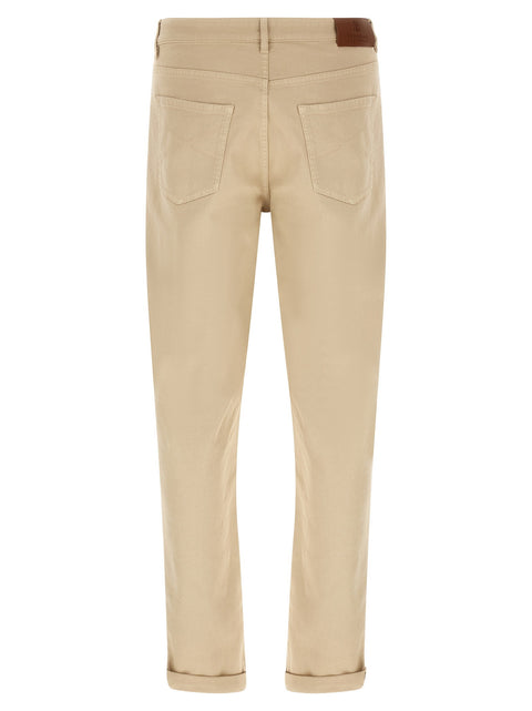 Brunello Cucinelli Coat Of Arms Embroidery Jeans
