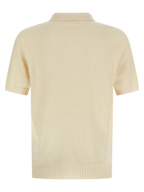 Ma'ry'ya Spongy Effect Polo Shirt
