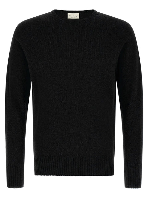 Ma'ry'ya Crew-neck Sweater With Slits