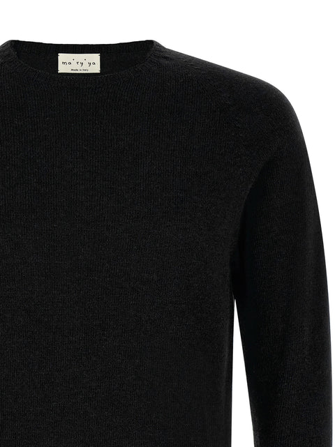 Ma'ry'ya Crew-neck Sweater With Slits