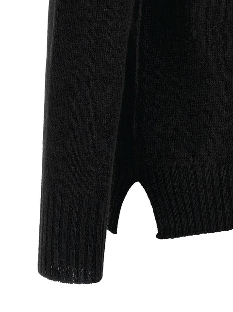 Ma'ry'ya Crew-neck Sweater With Slits